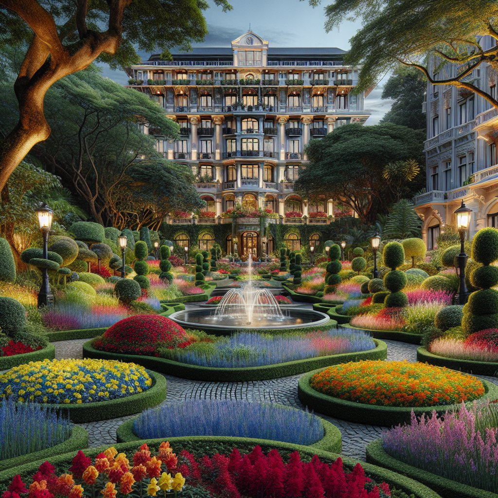 Grand Sapphire otel bahçesi