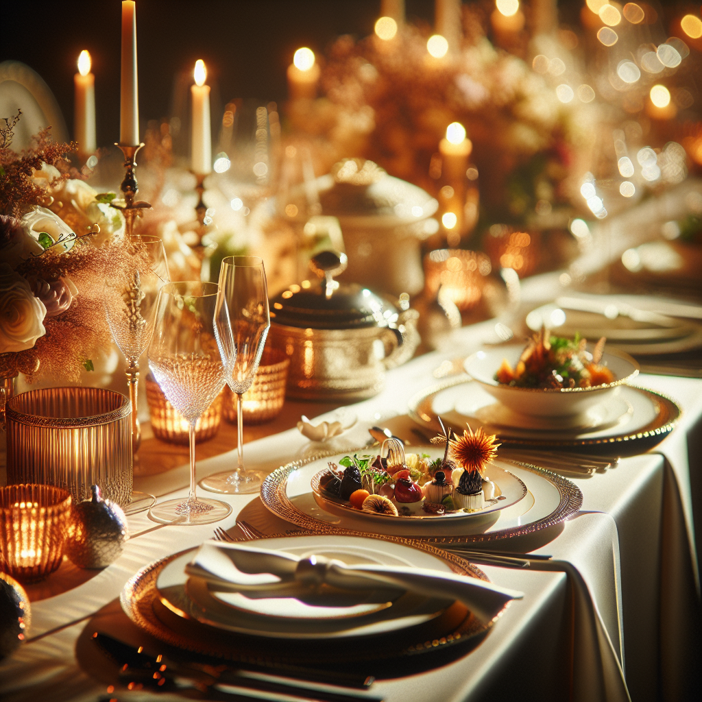 Gourmet dining experience